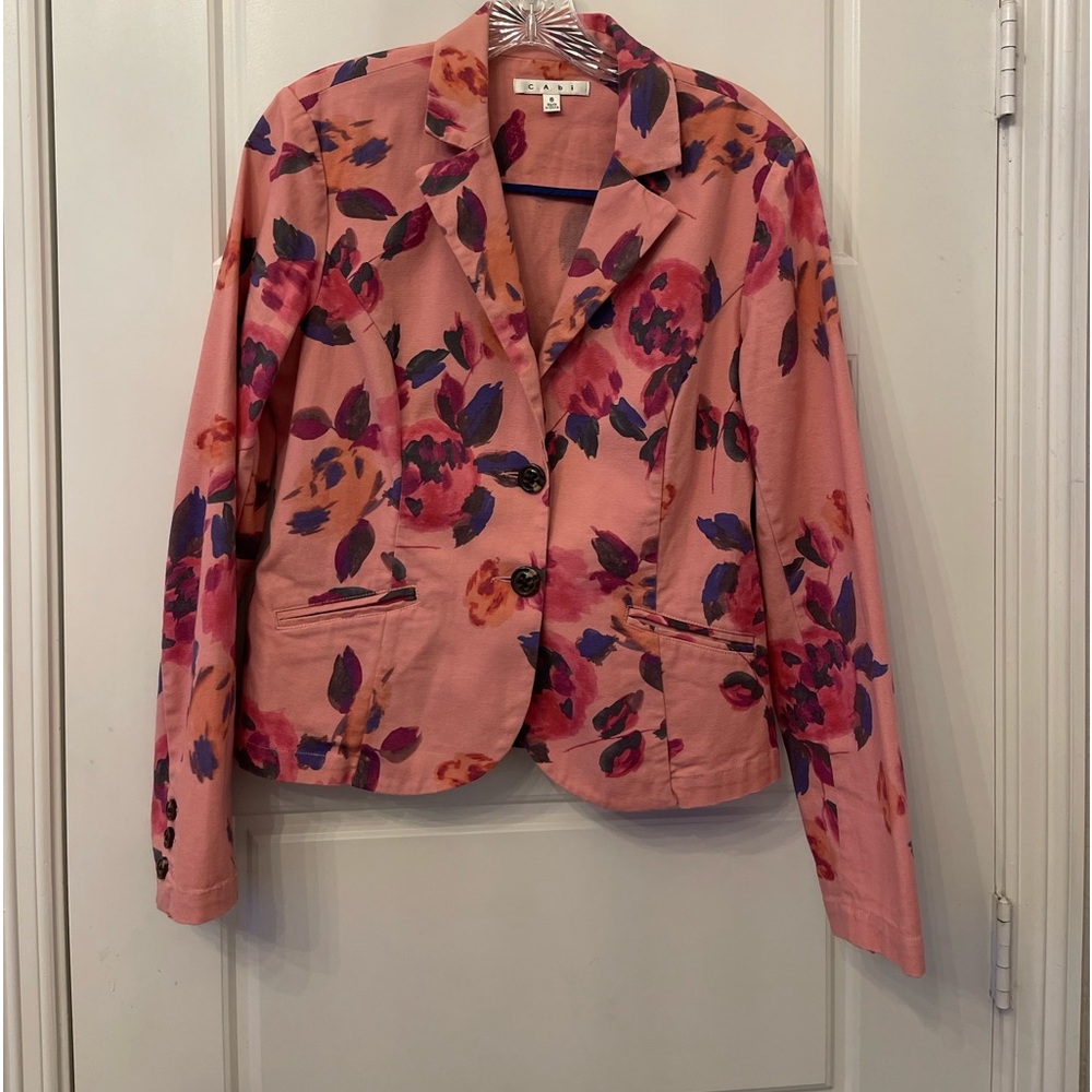 Cabi Rose Garden Floral Woman’s Blazer Size:8 Preloved No notable flaws - Picture 2 of 11